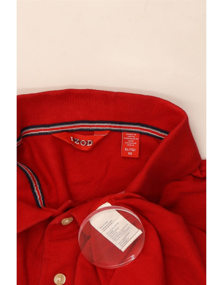 IZOD Herren-Poloshirt XL, rote Baumwolle