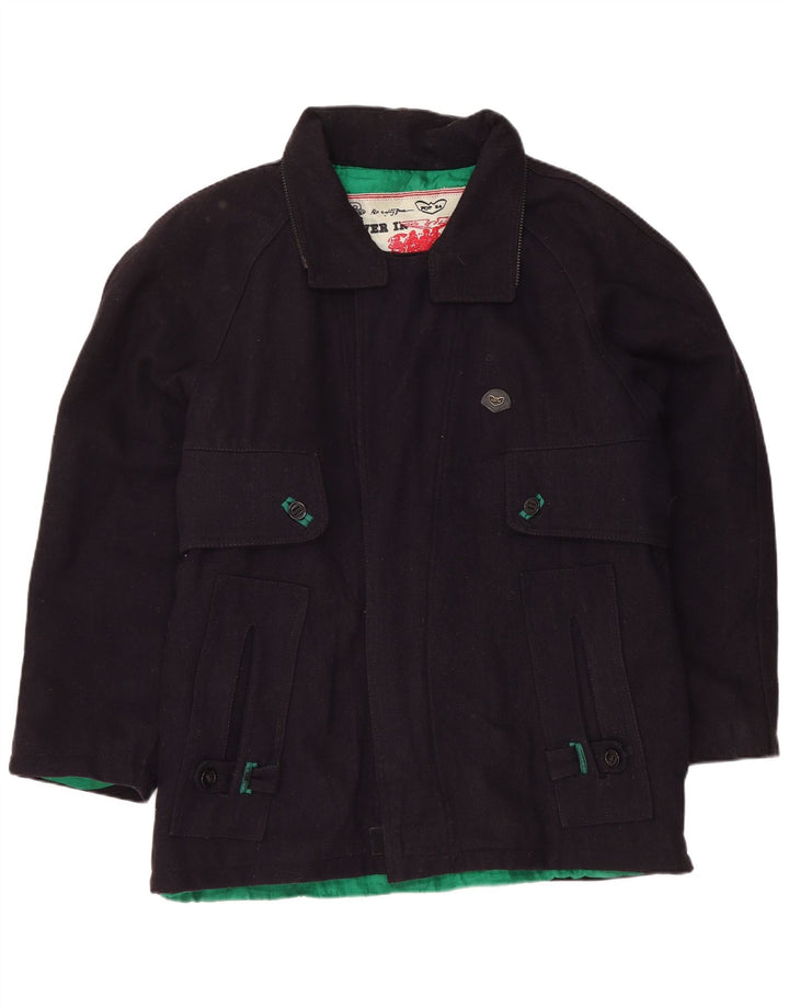 Vintage Herren Utility Jacke UK 40 Large Marineblau