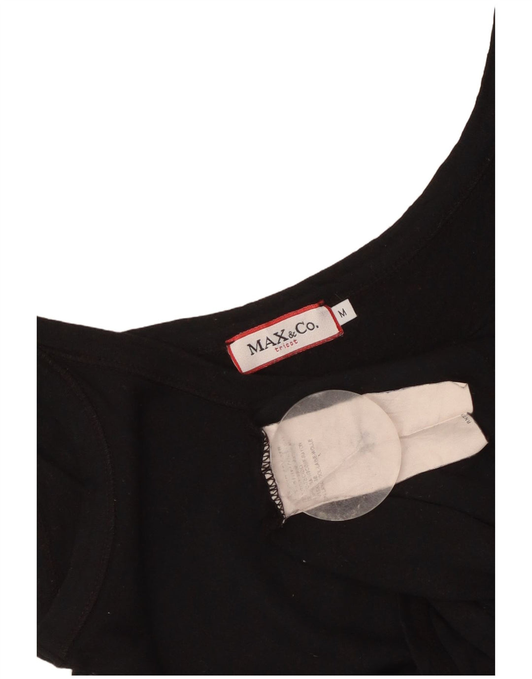 Max & Co. Damen Cami Top UK 12 Mittelschwarze Viskose