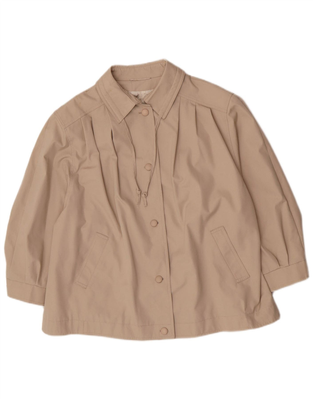 Louisoder Damen Kurzmantel EU 50 3XL Beige Polyester
