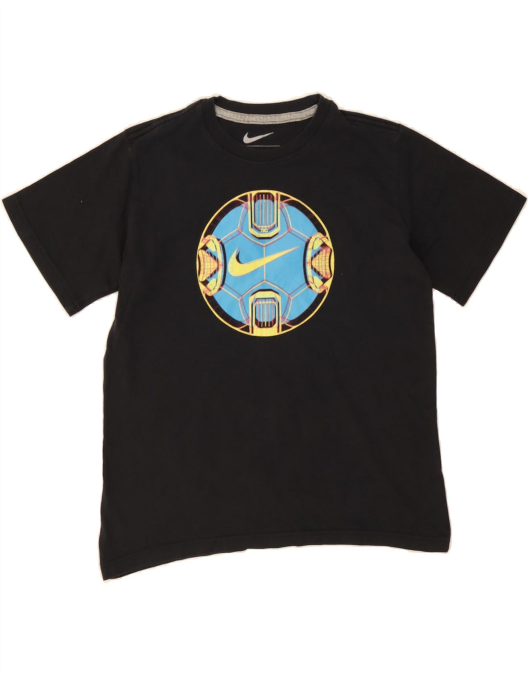 NIKE Boys Graphic T-Shirt Top 10-11 Years Medium  Black Vintage Nike and Second-Hand Nike from Messina Hembry 