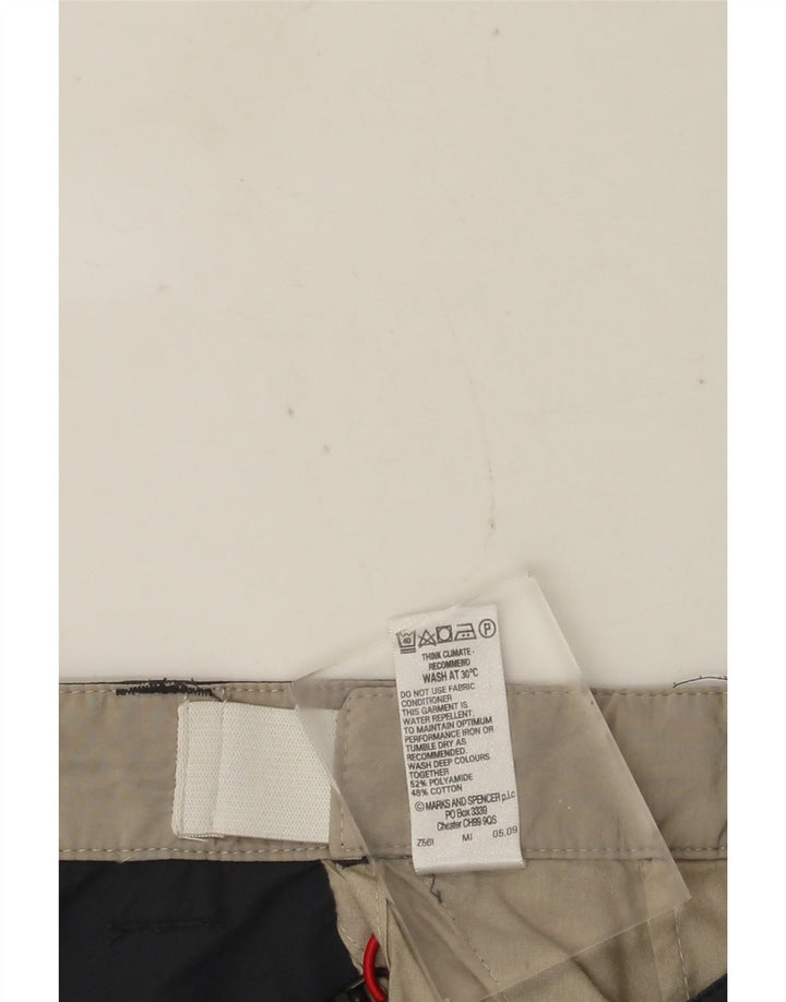 MARKS & SPENCER Herren Cargoshorts W38 XL Graue Baumwolle