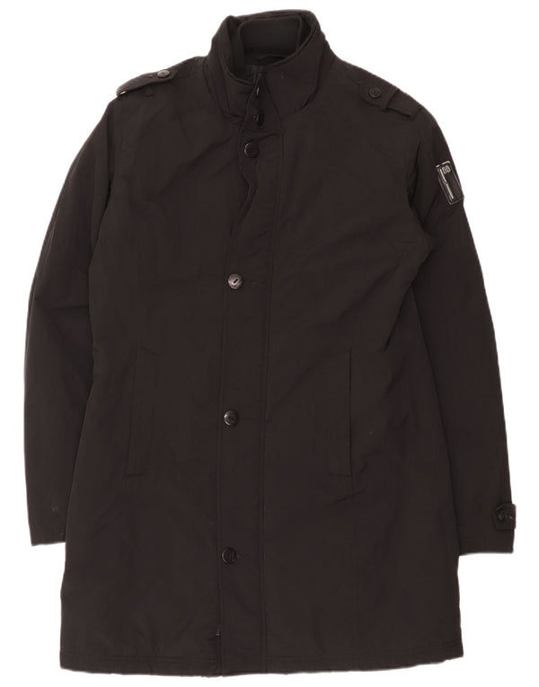 Bomboogie Womens Military gepolsterter Mantel UK 14 Large Schwarz Polyester
