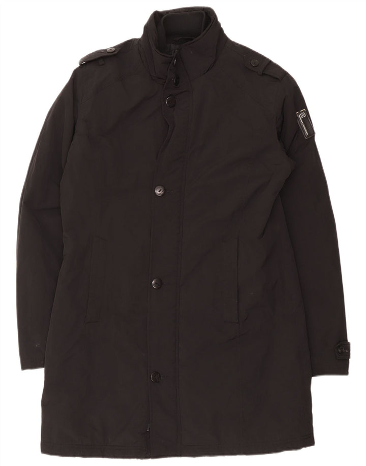 Bomboogie Womens Military gepolsterter Mantel UK 14 Large Schwarz Polyester