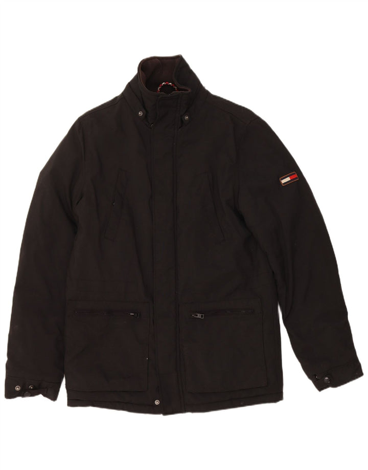 Tommy Hilfiger Herren Utility Jacke UK 36 Small Schwarz