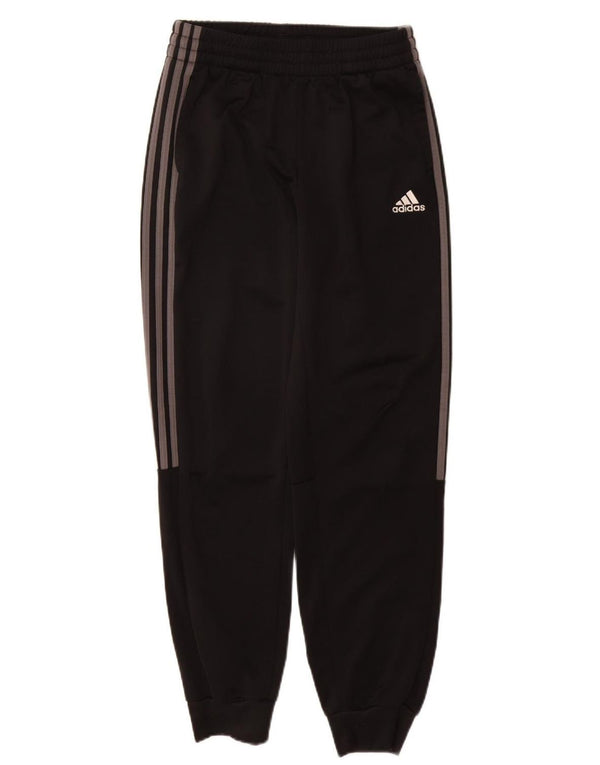 Adidas Jungen-Trainingshose, Jogginghose, 13–14 Jahre, schwarzes Polyester