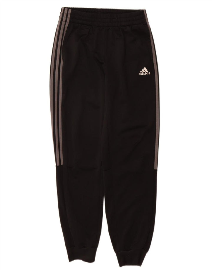 Adidas Jungen-Trainingshose, Jogginghose, 13–14 Jahre, schwarzes Polyester