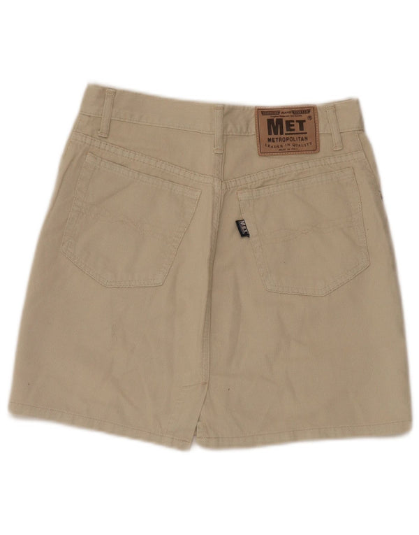 Metropolitan Damen-A-Linien-Rock, W30, mittelbeige Baumwolle