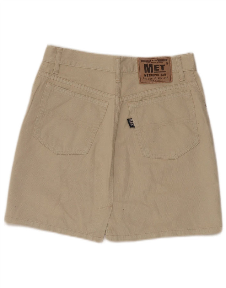 Metropolitan Damen-A-Linien-Rock, W30, mittelbeige Baumwolle