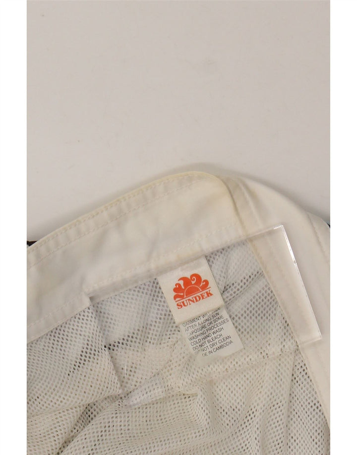 Sundek Herren-Badeshorts, groß, schwarz, geblümt, Polyester