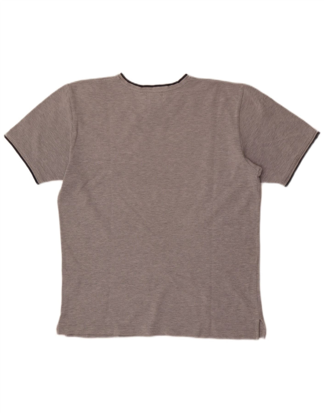 Ralph Lauren Herren-T-Shirt-Oberteil aus mittelgrau gefleckter Baumwolle