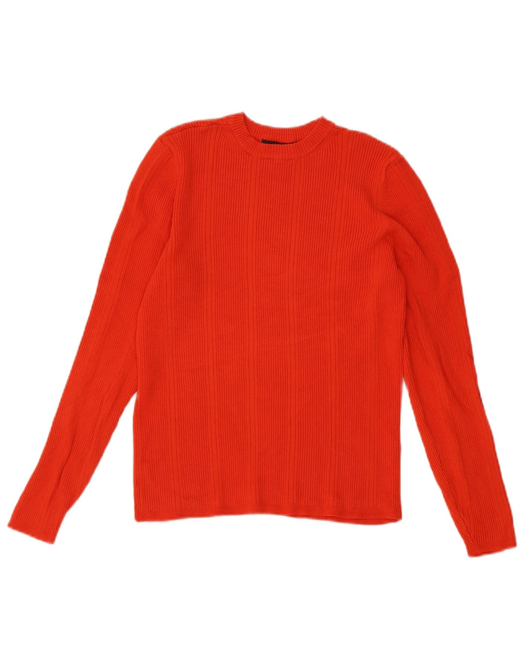 Marks & Spencer Damen Crop Pullover mit Rundhalsausschnitt, UK 14, Mittelrot