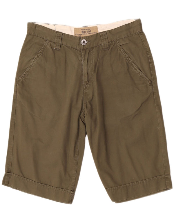 Rifle Herren-Chino-Shorts W31, mittlere Khaki-Baumwolle