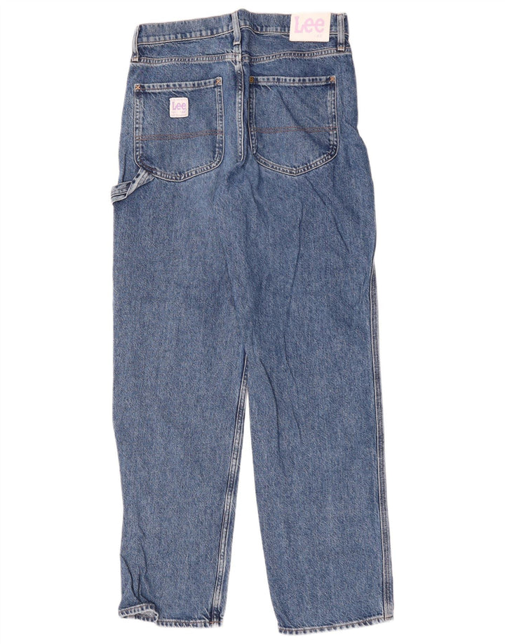 LEE Damen Straight Jeans US 4 Small W30 L31 Blaue Baumwolle