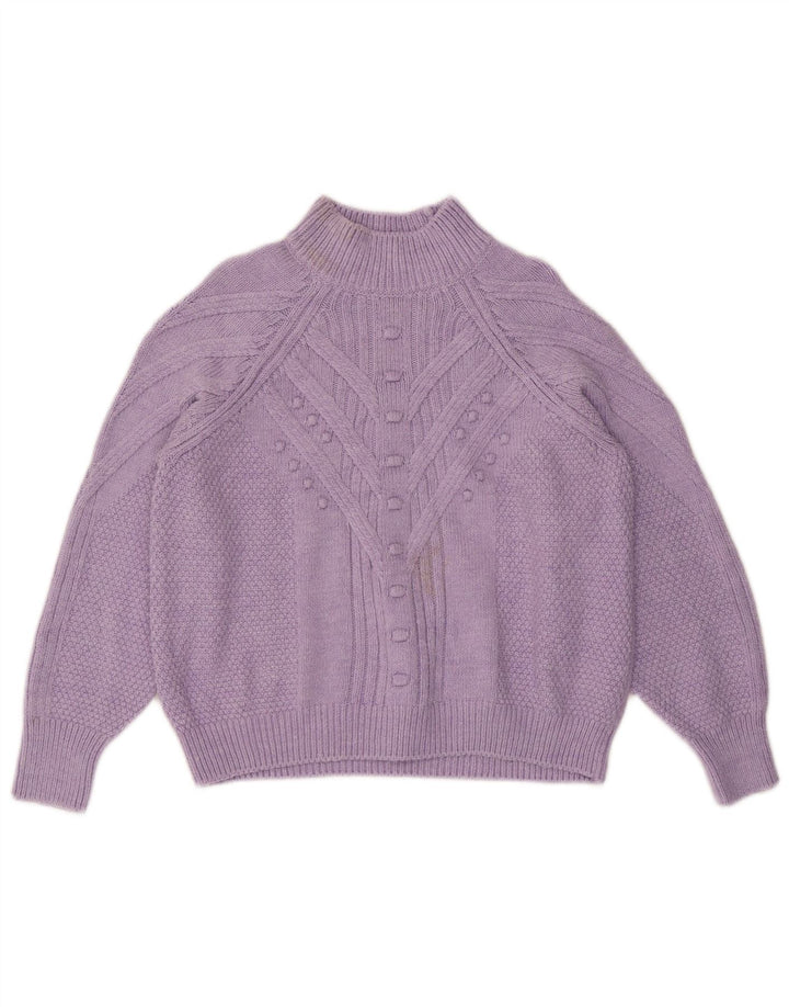 Marks & Spencer Rollkragenpullover für Damen, Gr. 14, Mittelviolett