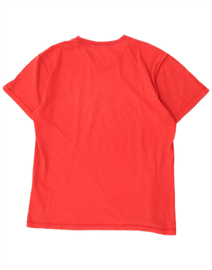 Champion Herren-T-Shirt mit Grafik, Größe L, aus roter Baumwolle