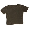 Marks & Spencer Damen-Pullover mit kurzen Ärmeln und V-Ausschnitt, Gr. 14, mittleres Khaki