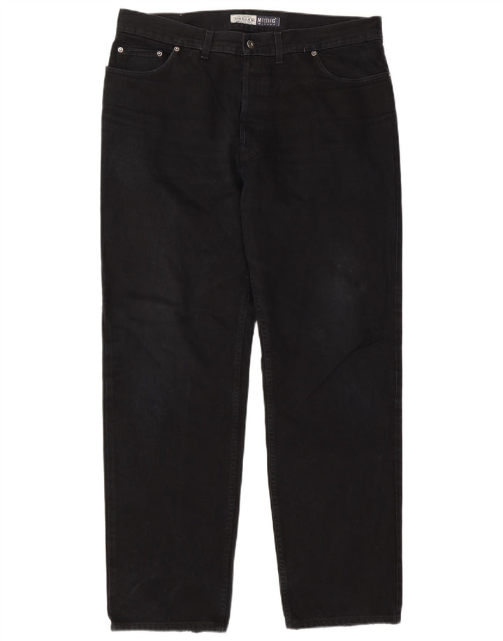 Mustang Herren Oregon Straight Jeans W38 L34 Schwarz