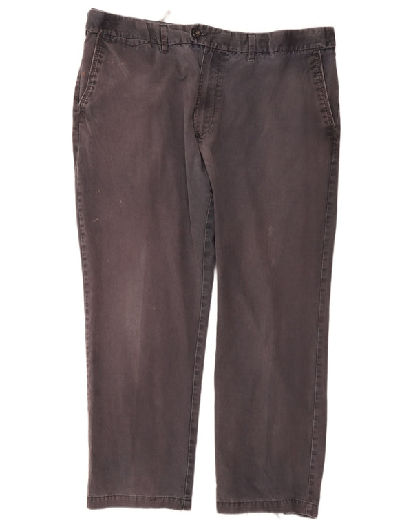 Gerade Herren-Anzughose von Marks & Spencer, W42, L29, graue Baumwolle