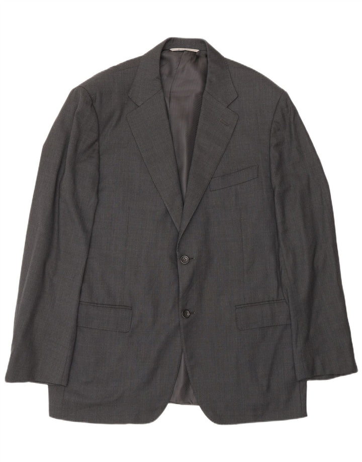 Canali Herren-Blazer mit 2 Knöpfen, IT 52 XL, graue Wolle