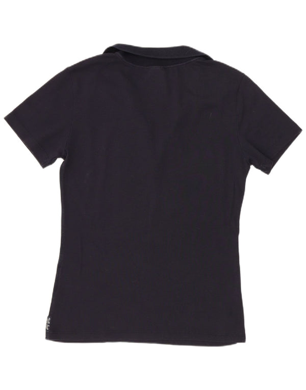 North Sails Damen Poloshirt UK 14 Medium Marineblau Baumwolle