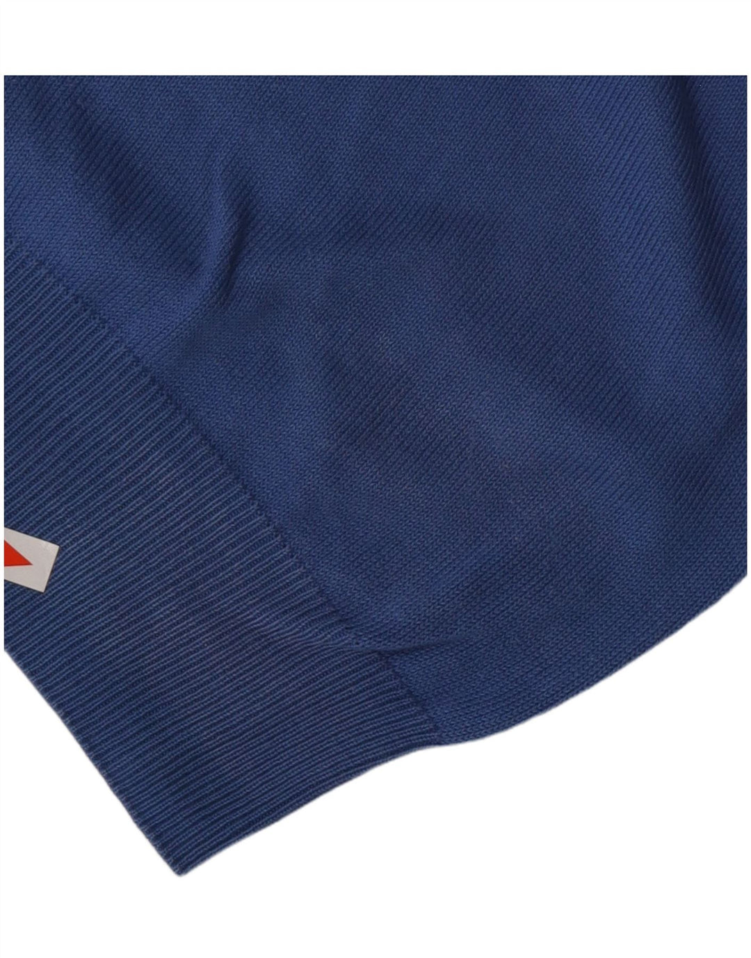 TRUSSARDI Herren-Pullover mit V-Ausschnitt, groß, aus blauer Baumwolle