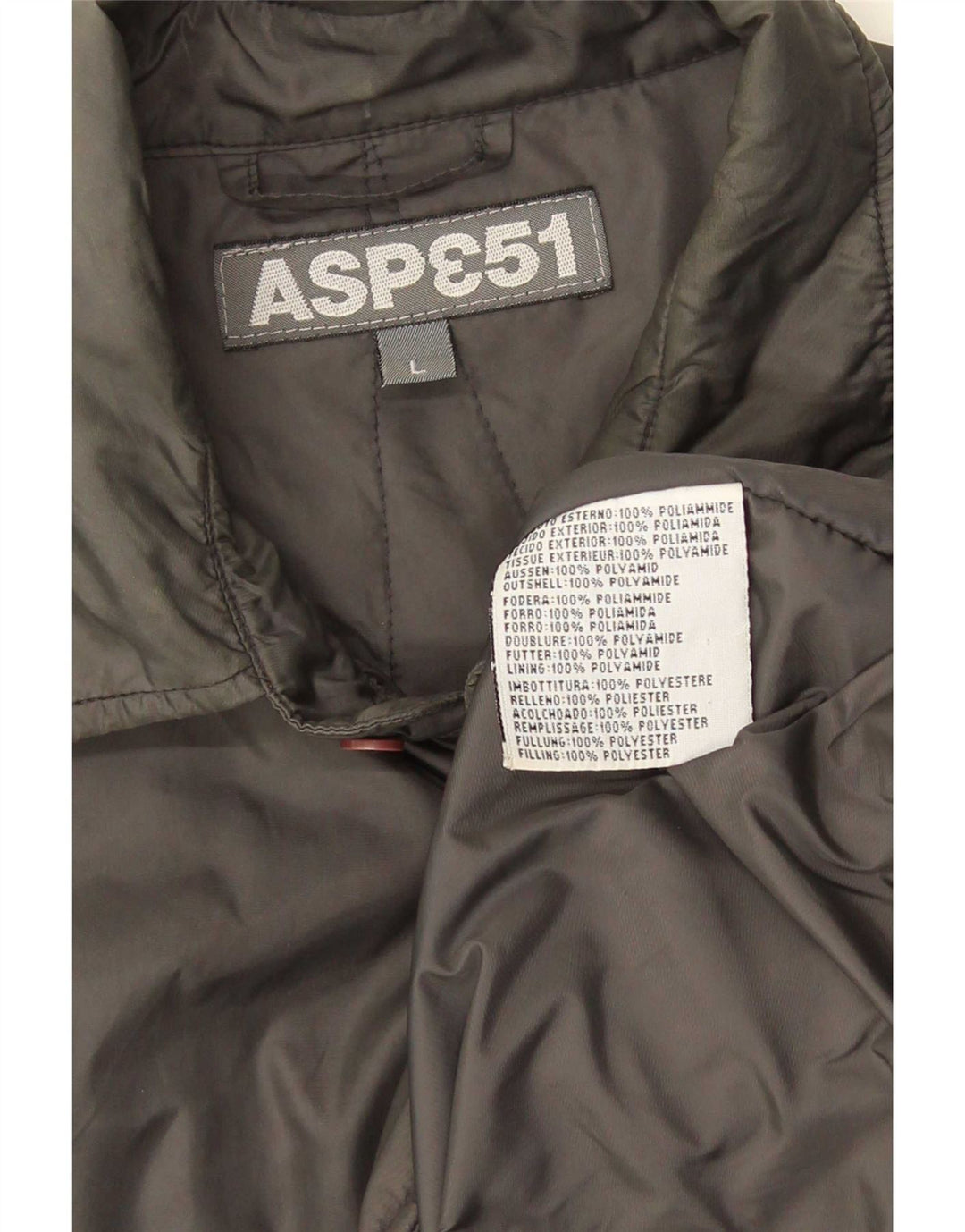 Aspesi Herren Utility Jacke UK 40 Large Grau Polyamid