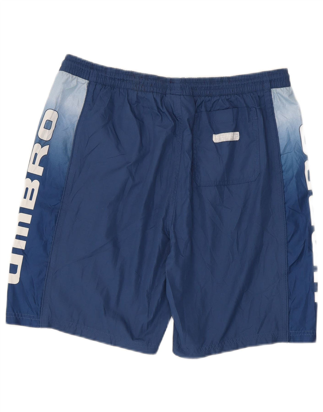 Umbro Herren-Sportshorts mit Grafik, groß, marineblaues Farbblock-Polyester