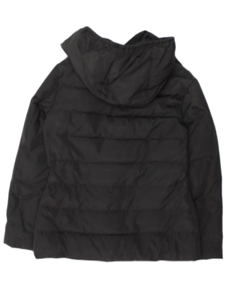 Armani Damen-Jacke mit Kapuze, gepolstert, EU 44, XL, Marineblau, Polyester