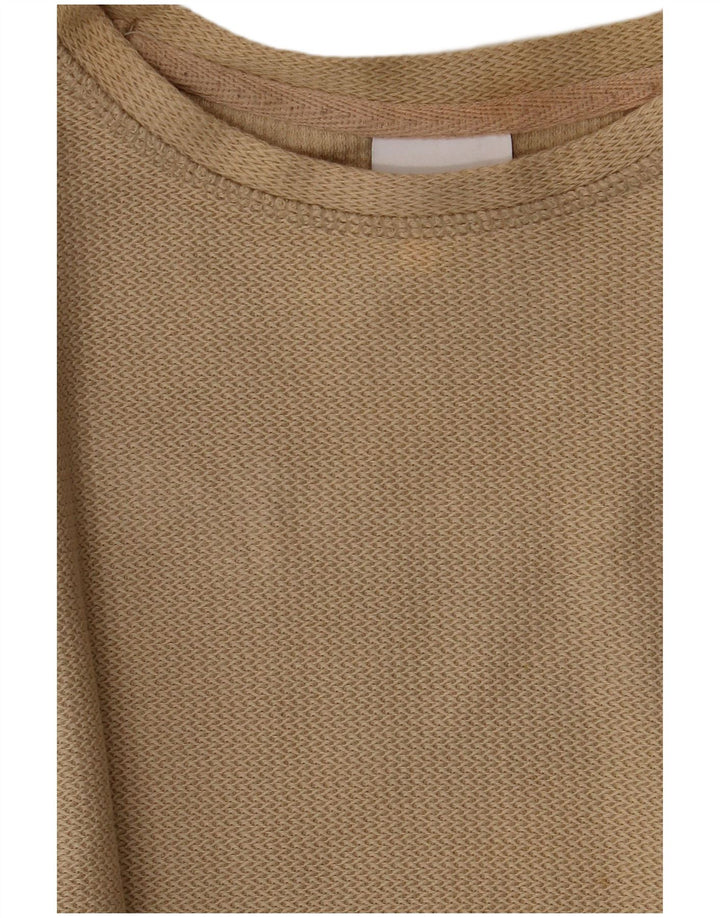 Zara Herren T-Shirt Top Medium Khaki Baumwolle