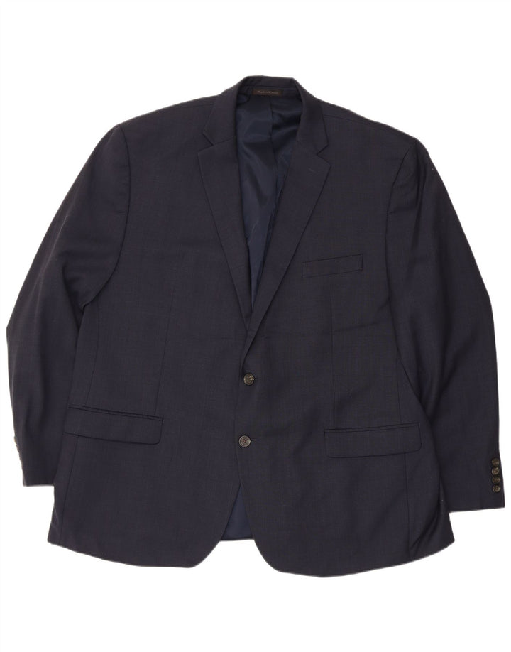 Chaps Herren-Blazer mit 2 Knöpfen, IT 50, große marineblaue Wolle