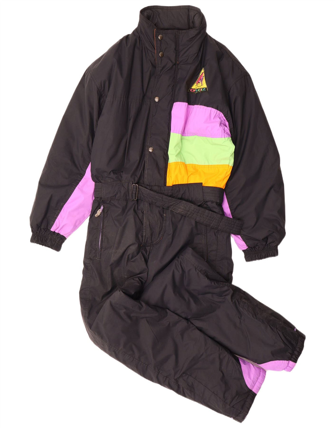 O'Neill Herren-Skioverall IT 48 Mittelschwarzes Colourblock-Polyamid