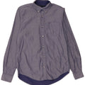 Tommy Hilfiger Herren-Hemd mit individueller Passform, klein, aus blauer Baumwolle