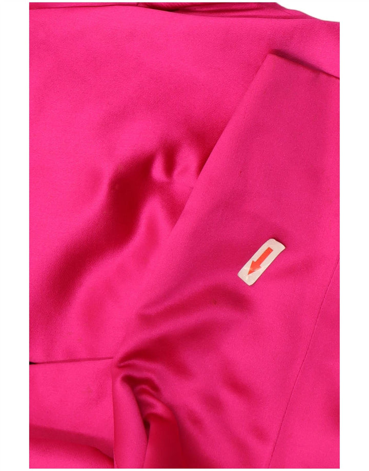 Vintage Damen 1 Knopf Blazer Jacke UK 10 Small Pink