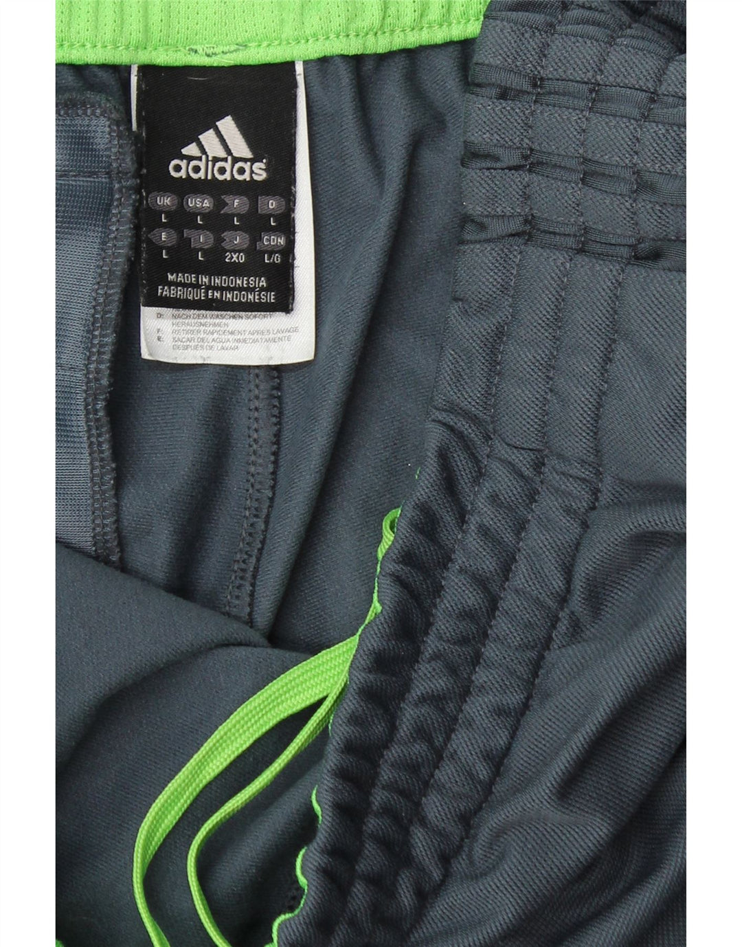 ADIDAS Mens Tracksuit Trousers Large  Blue Polyester