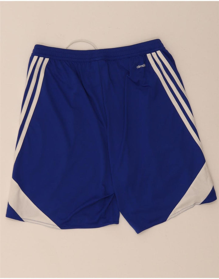 Adidas Herren Climalite Sport Shorts Mittelblaues Colourblock-Polyester