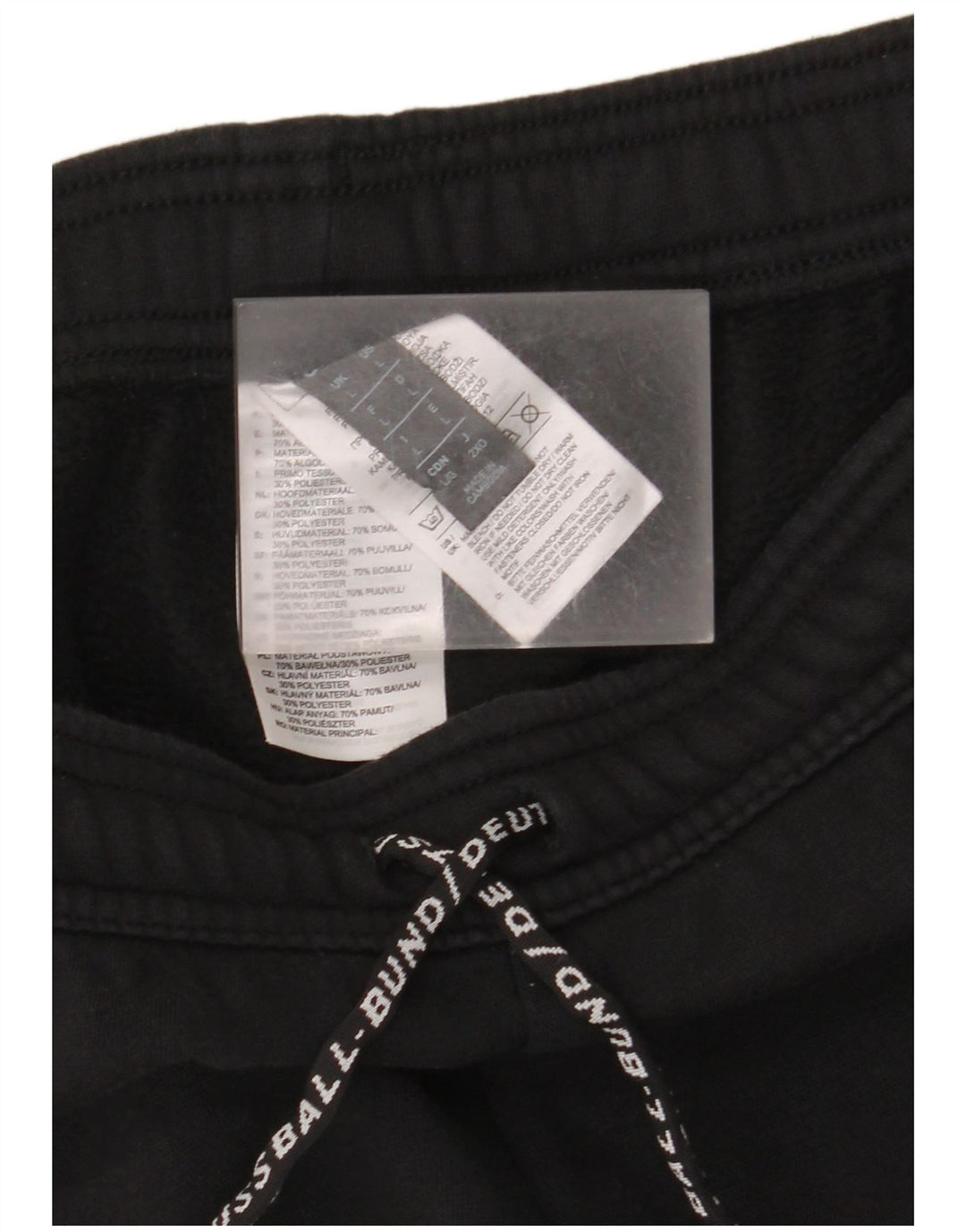 Adidas Herren-Trainingshose, große schwarze Baumwolle