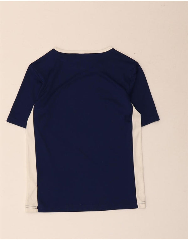 Adidas Climalite T-Shirt für Jungen, 9–10 Jahre, Größe S, Marineblau, Farbblock