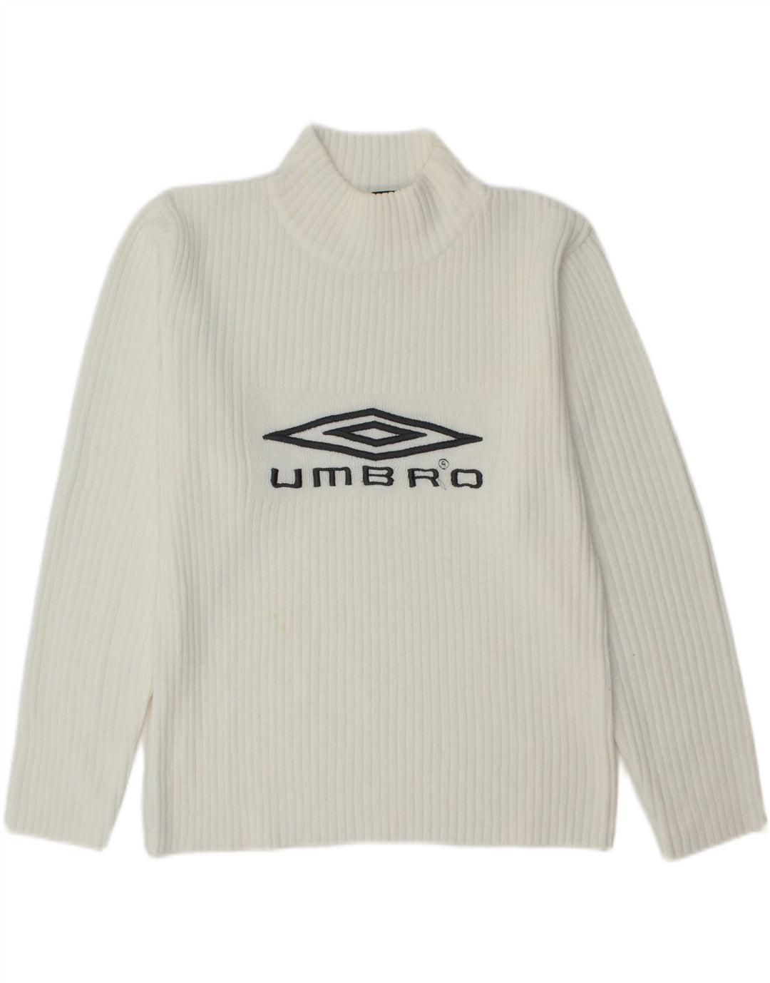 UMBRO Damen-Pullover mit Rollkragen, Grafik, UK 16, Mittelweiß, Acryl