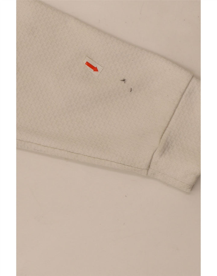 Tommy Hilfiger Mens Graphic Sweatshirt Jumper Medium White Colourblock