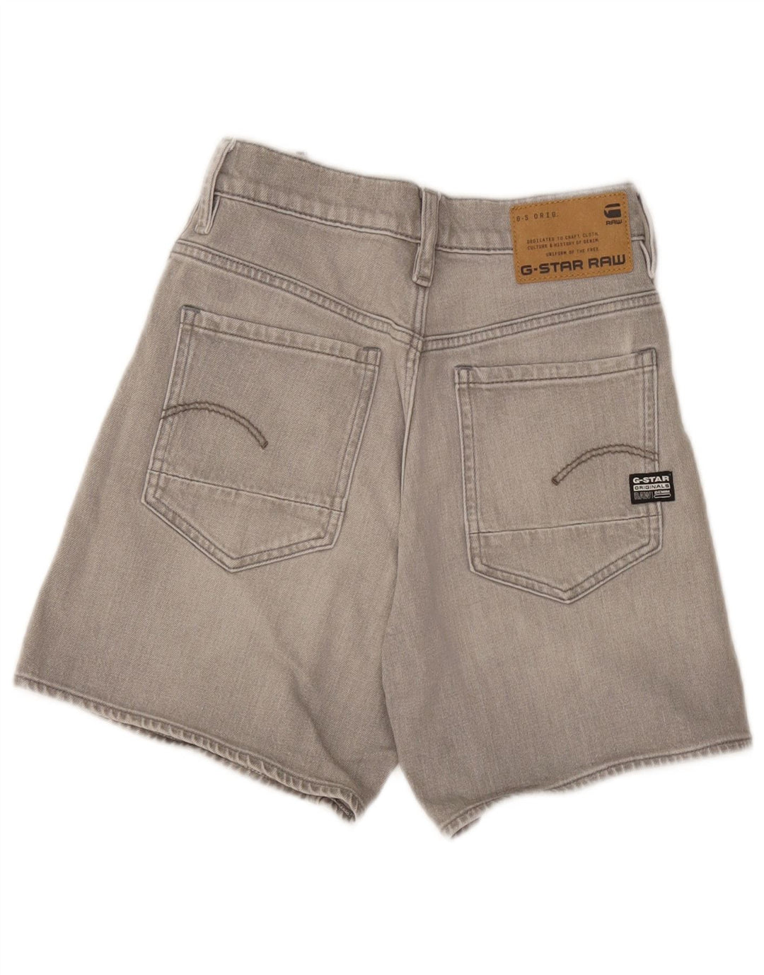 G-Star Damen Jeansshorts W28 mittelgraue Baumwolle