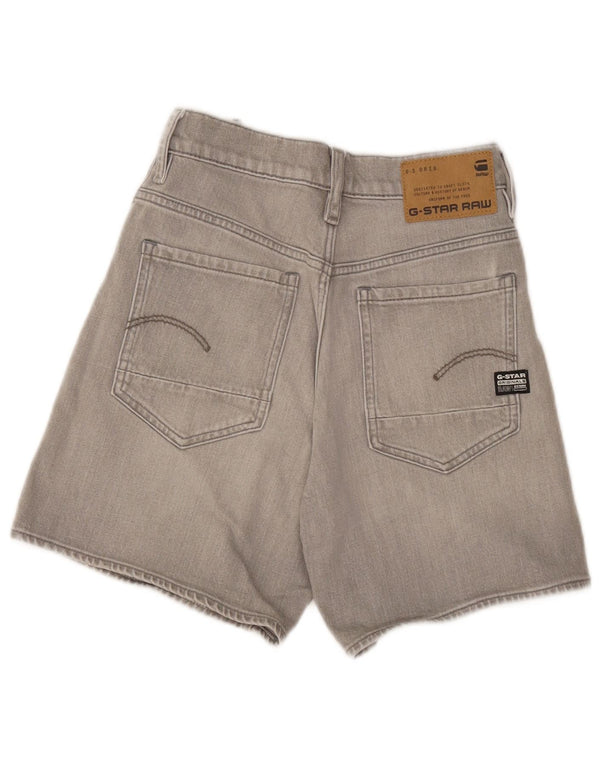 G-Star Damen Jeansshorts W28 mittelgraue Baumwolle