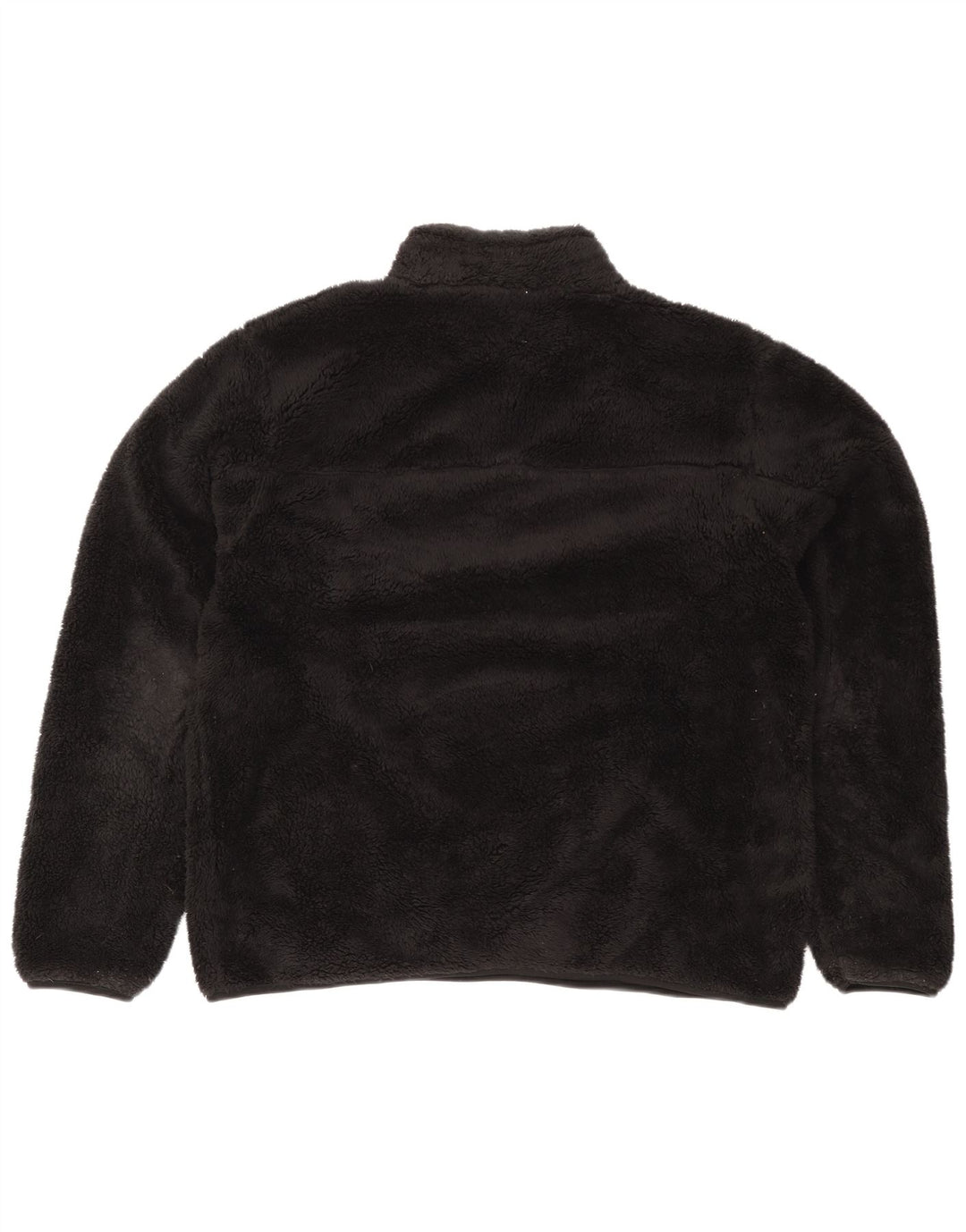 Mountain Warehouse Herren-Fleecepullover mit Reißverschluss am Hals, XL, schwarzes Polyester