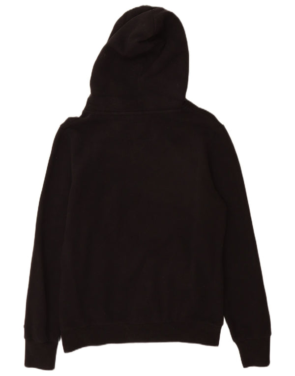 Superdry Damen-Kapuzenpullover mit Grafik, UK 14, Größe L, Schwarz, Baumwolle