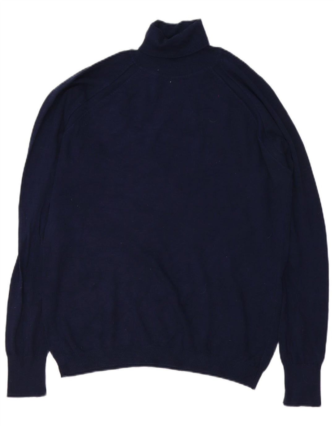 Rollkragenpullover für Herren von Zara, groß, marineblaue Viskose