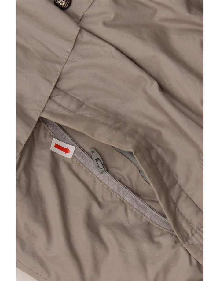 Skila wattierte Herrenjacke mit Kapuze, EU 50, große graue Baumwolle