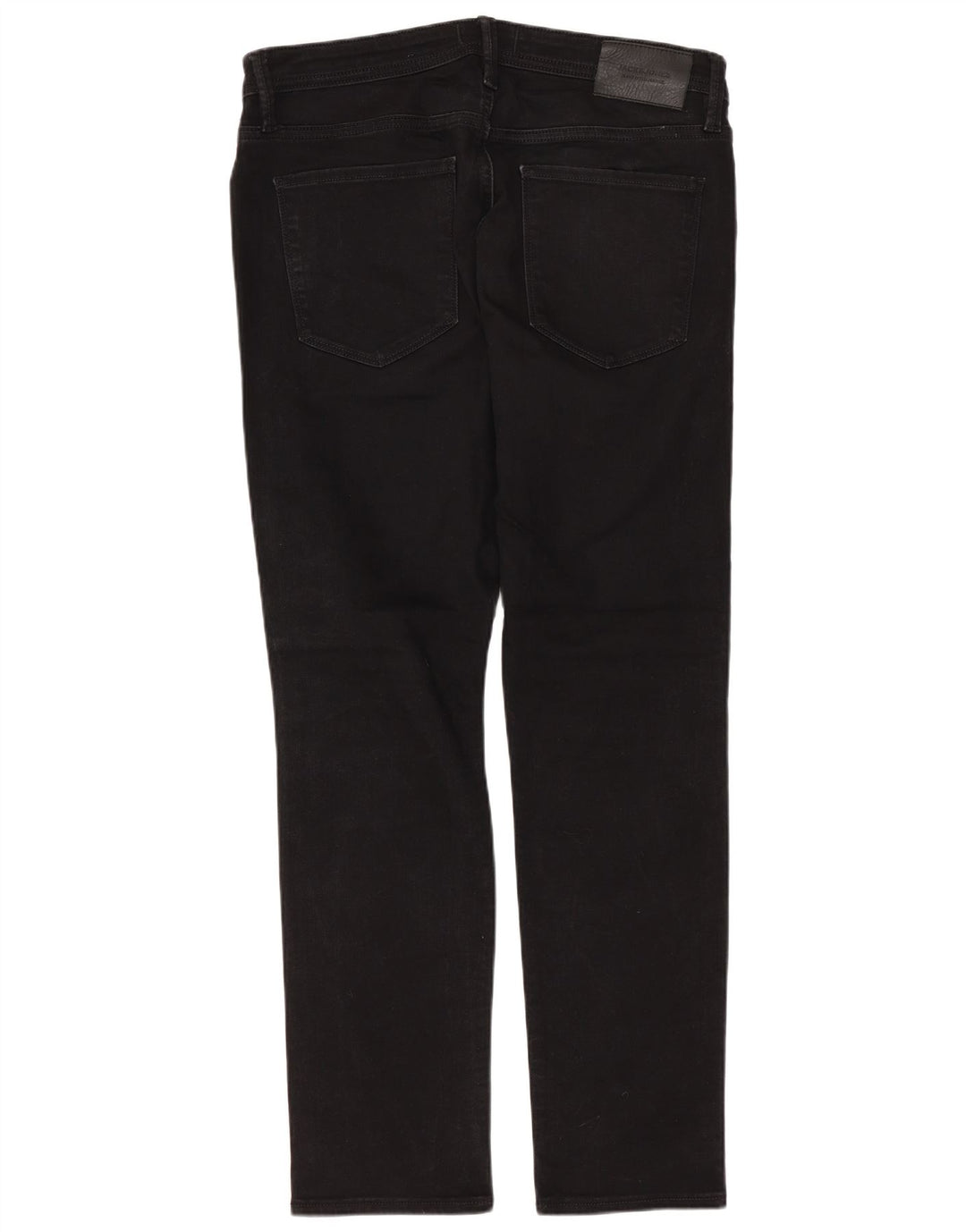 JACK & JONES Herren GLENN Slim Jeans W32 L30 Schwarze Baumwolle