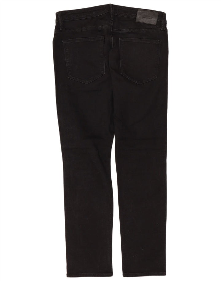 JACK & JONES Herren GLENN Slim Jeans W32 L30 Schwarze Baumwolle
