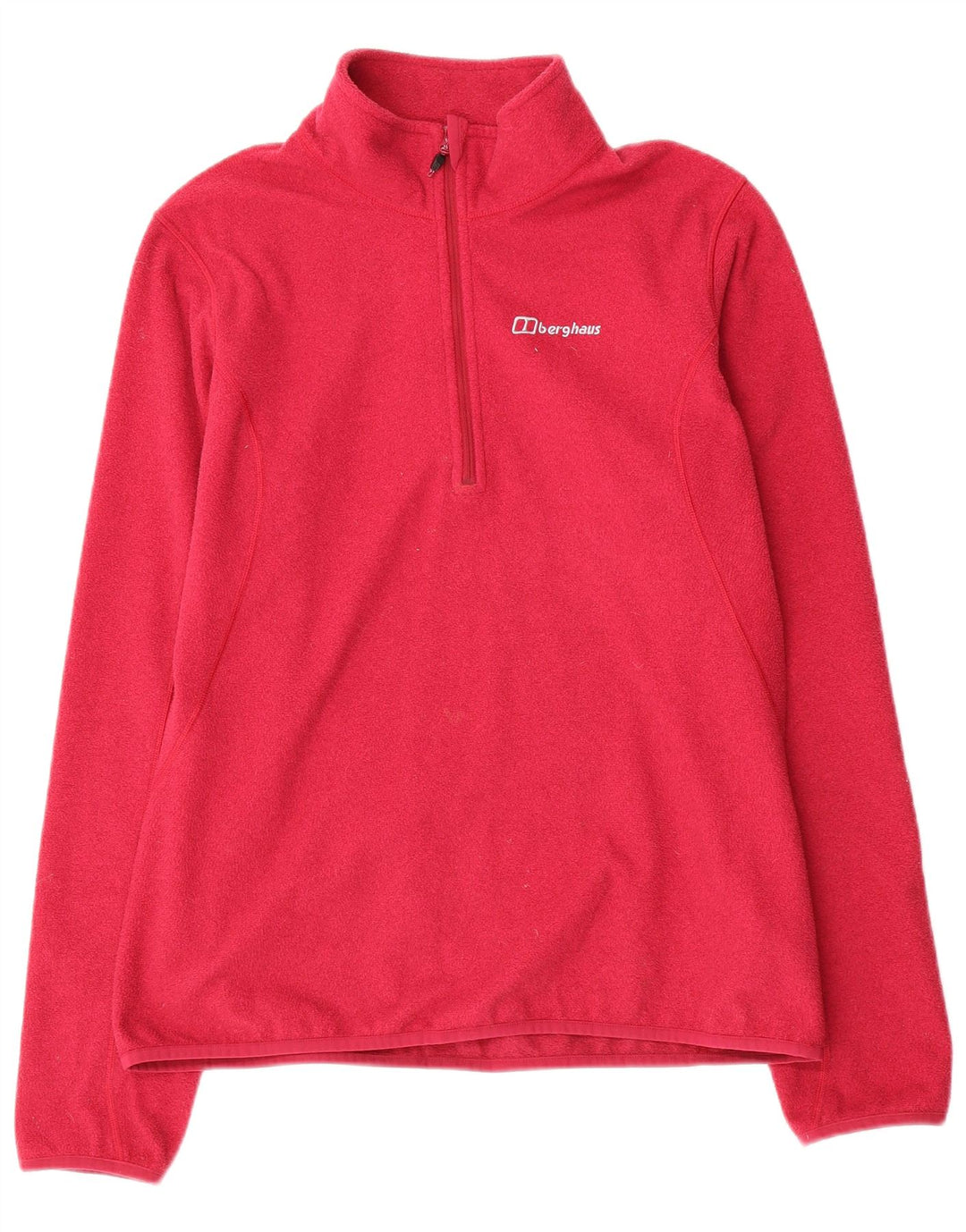 BERGHAUS Damen-Fleecepullover mit Reißverschluss am Hals, UK 16, Größe L, rosa, Polyester