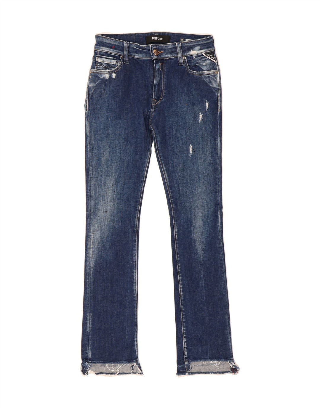 REPLAY Womens Slim Jeans W26 L28 Blue Vintage Replay and Second-Hand Replay from Messina Hembry 